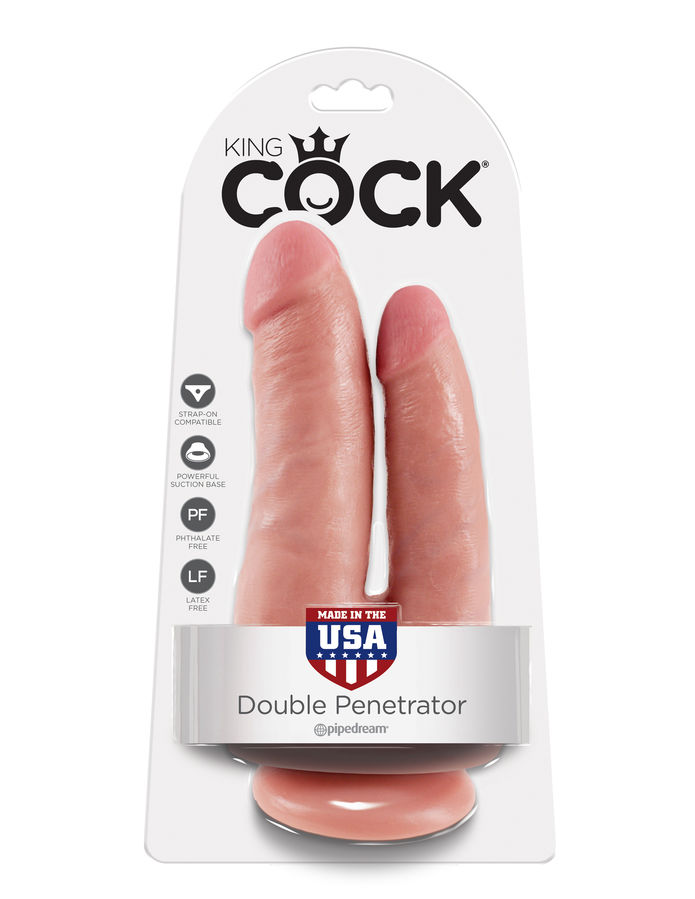 Double pénétrateur réaliste à ventouse — KING COCK