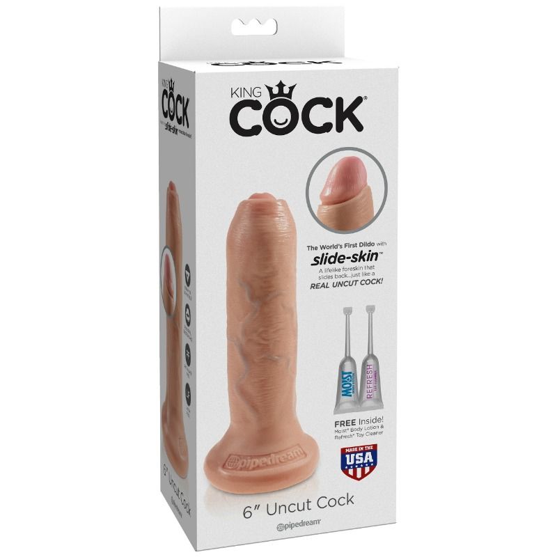 Gode réaliste non circoncis 15 cm — KING COCK