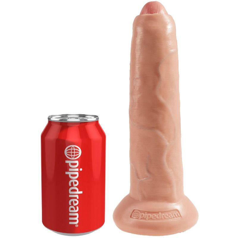 Gode réaliste non circoncis 23 cm avec prépuce mobile — KING COCK