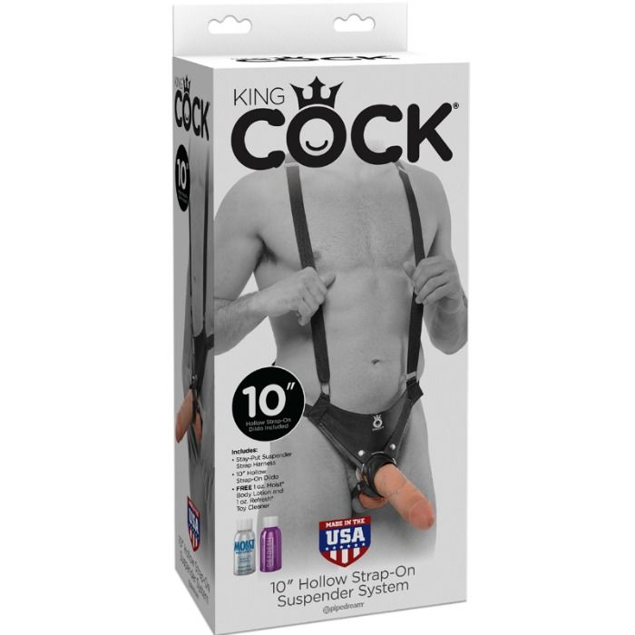 Harnais creux king size avec gode réaliste 25 cm — KING COCK