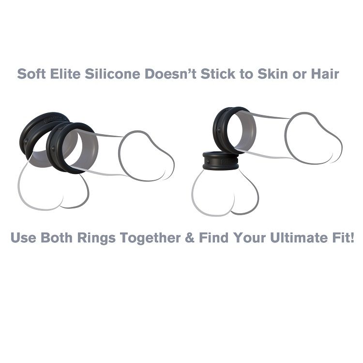 Anneaux de performance en silicone duo — FANTASY C-RINGZ