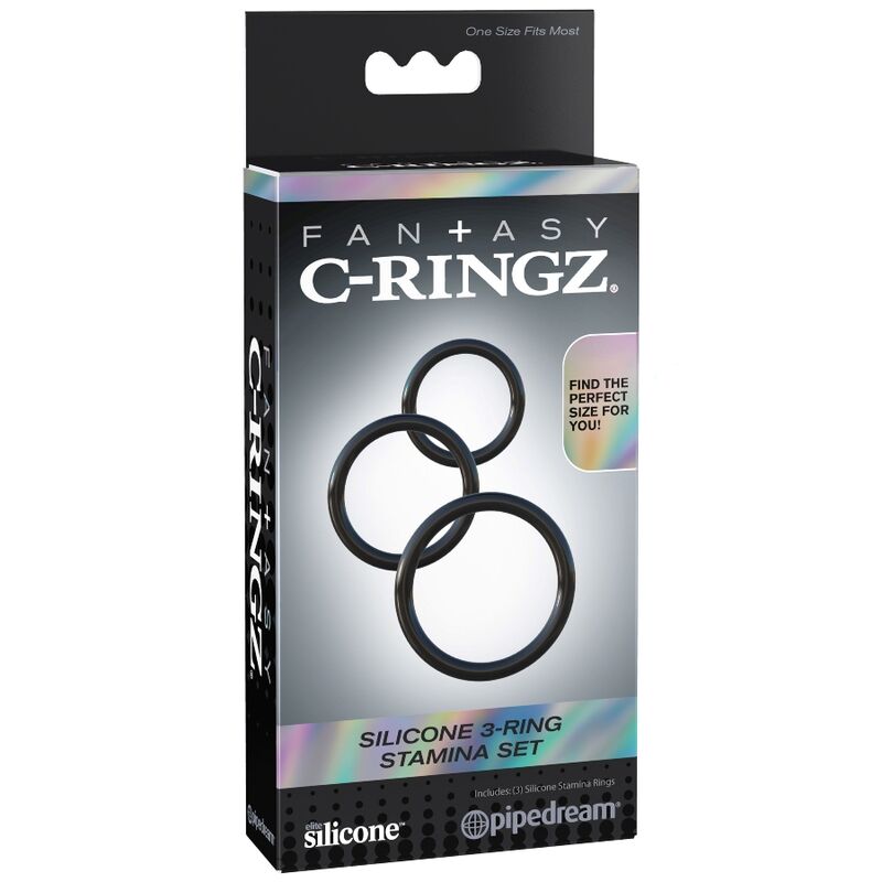Kit de trois anneaux de contention en silicone — FANTASY C-RINGZ