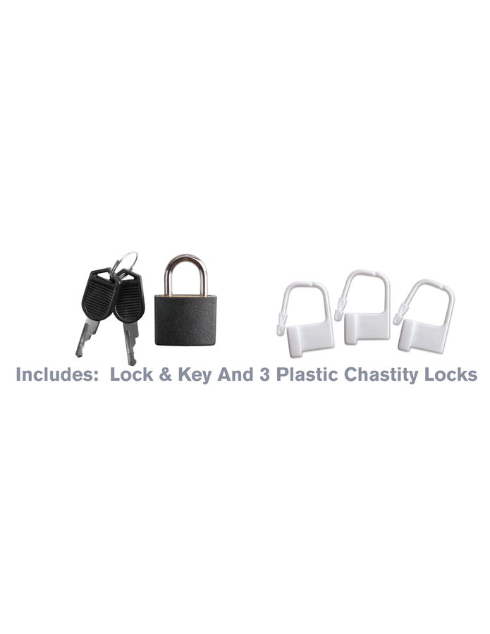 Cage de chasteté en silicone verrouillable — FANTASY C-RINGZ