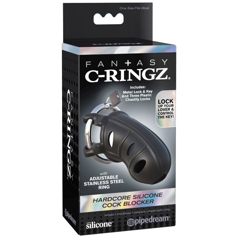 Cage de chasteté en silicone extrême — FANTASY C-RINGZ