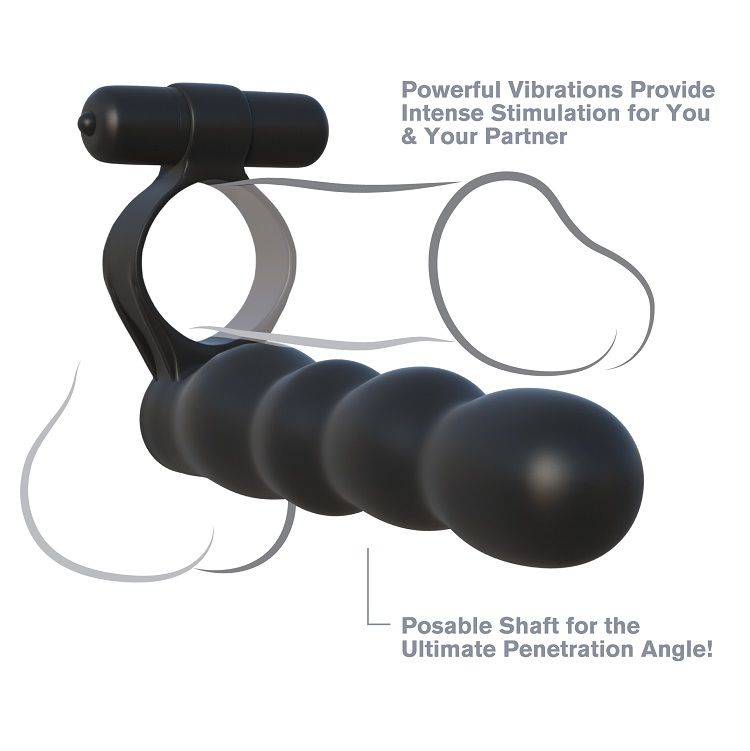 Pénétrateur double posable avec bague — FANTASY C-RINGZ