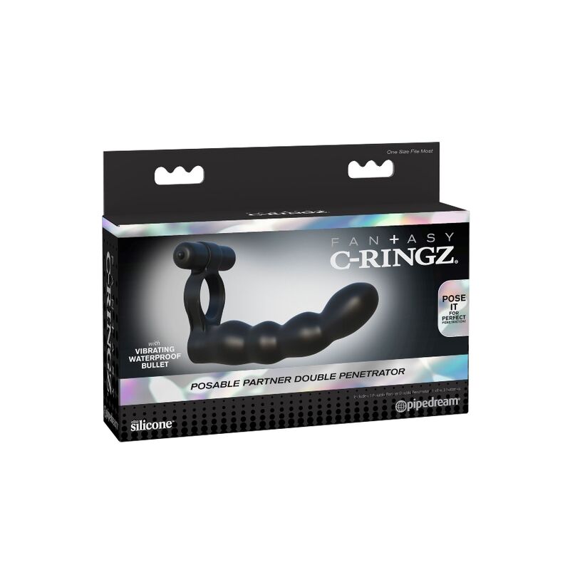 Pénétrateur double posable avec bague — FANTASY C-RINGZ