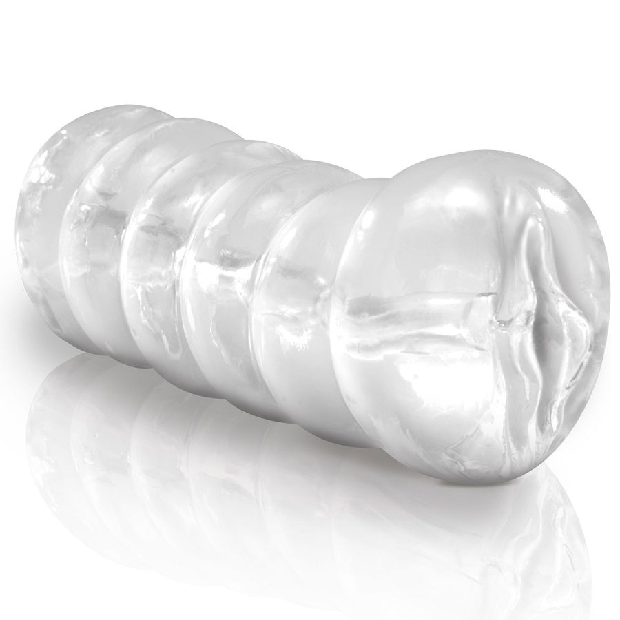 Masturbateur transparent à vagin texturé — EXTREME TOYZ