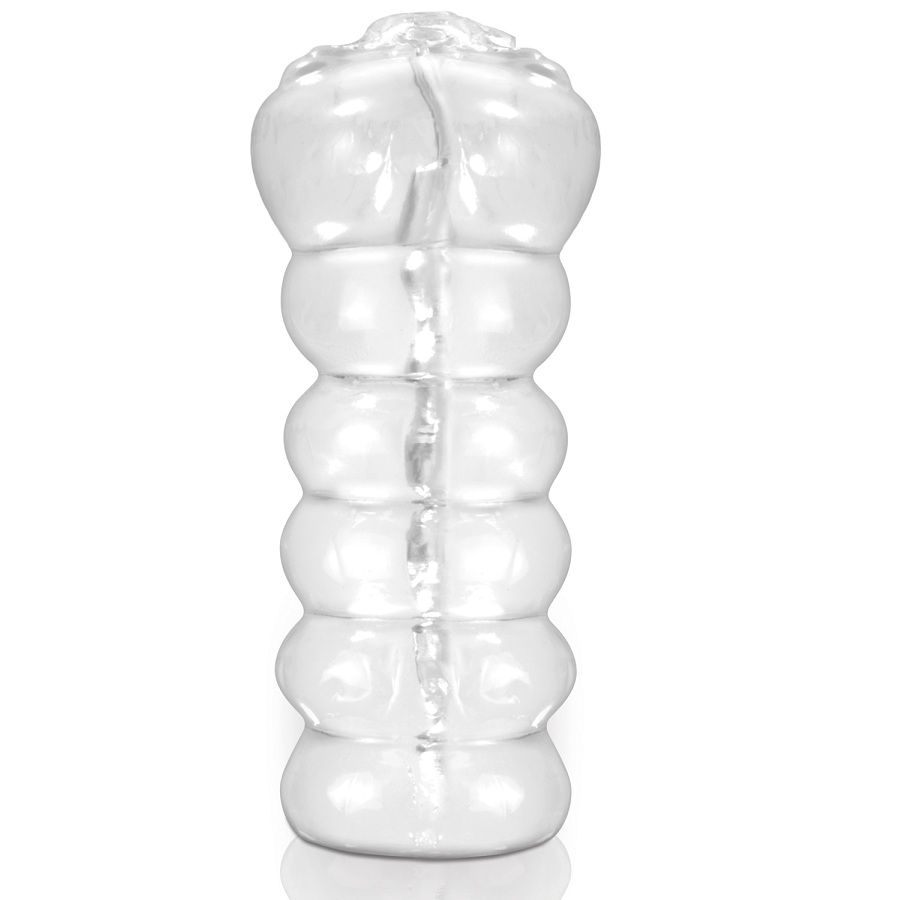 Masturbateur transparent à vagin texturé — EXTREME TOYZ