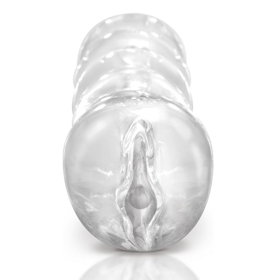 Masturbateur transparent à vagin texturé — EXTREME TOYZ