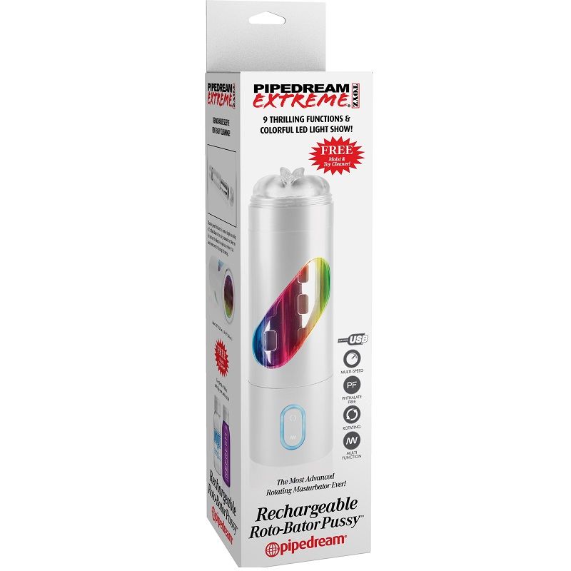 Masturbateur rotatif et vibrant rechargeable — EXTREME TOYZ