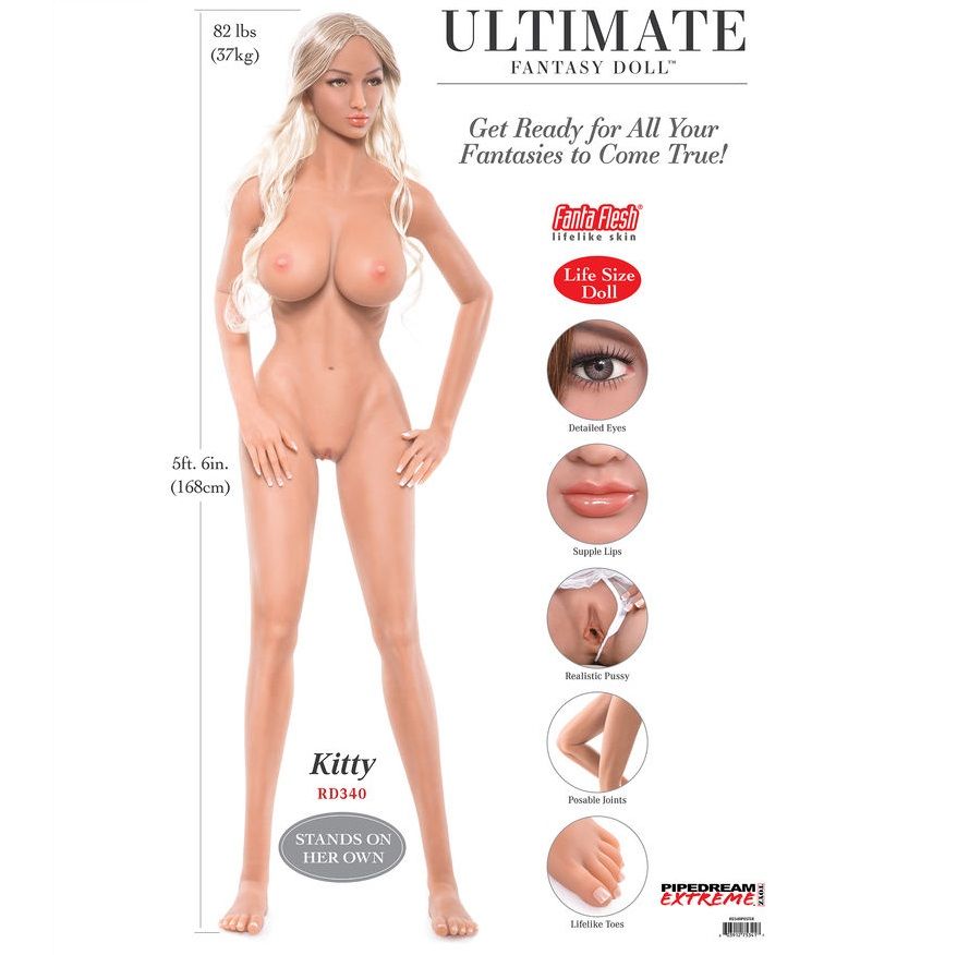 Poupée de fantasme ultime Kitty 168 cm — EXTREME TOYZ
