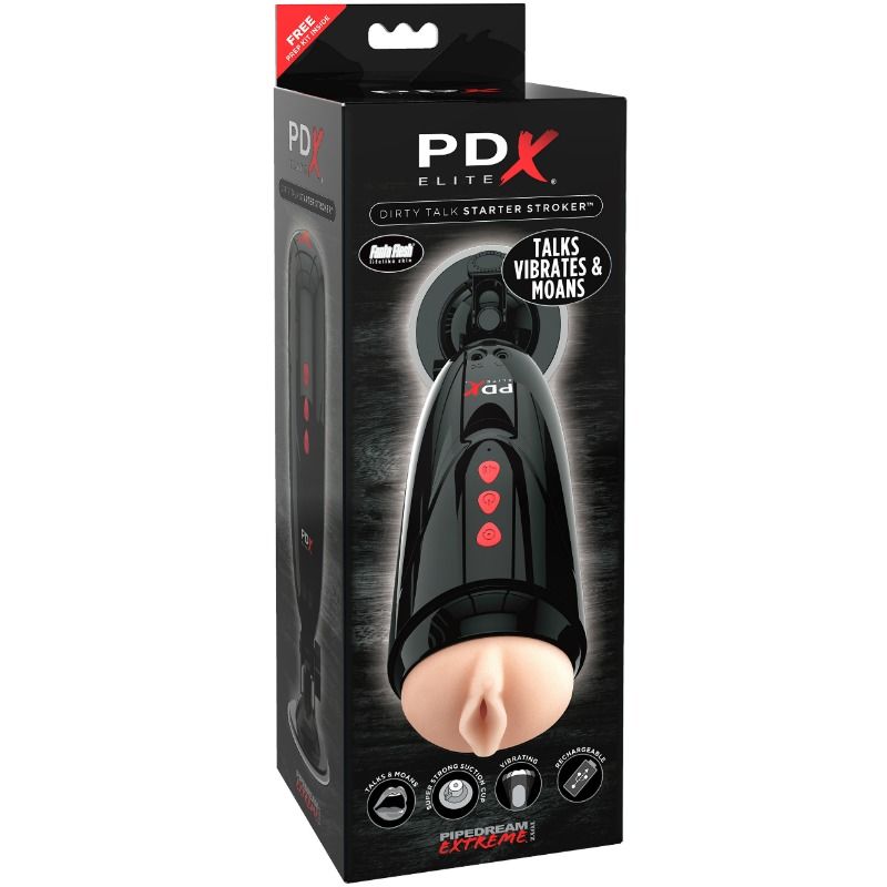 Masturbateur vibrant starter à retour audio — PDX ELITE