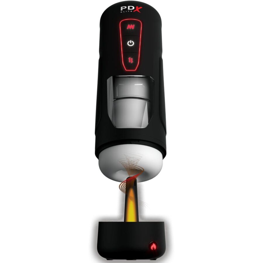 Masturbateur automatique chauffant à poussées vibrantes — PDX ELITE