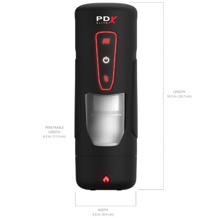 Masturbador automático com impulsos e calor — PDX ELITE