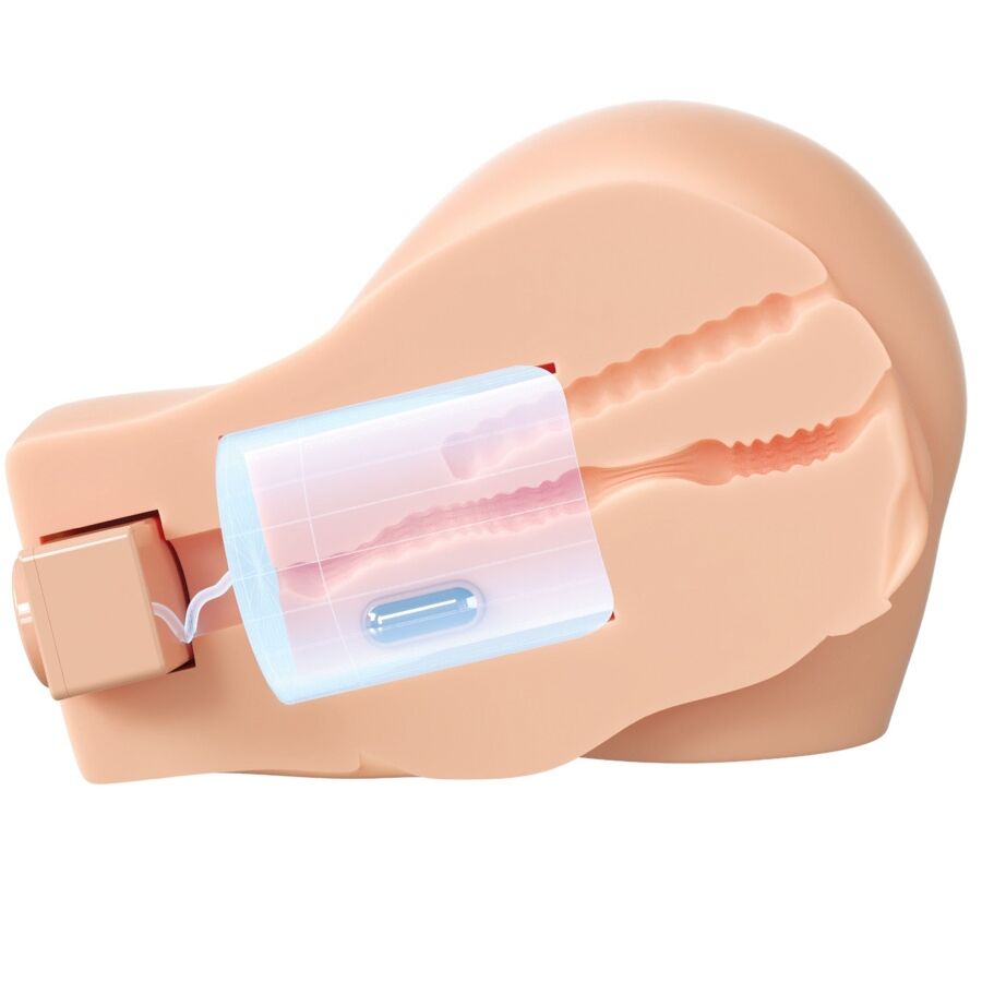 Masturbateur géant à succion et vibrations double orifice — PDX ELITE